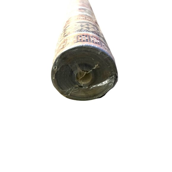 Vintage C&A Wallcoverings Wallpaper – Blue Brown Pink Floral Stripe – NEW 1 Bolt - Picture 11 of 15